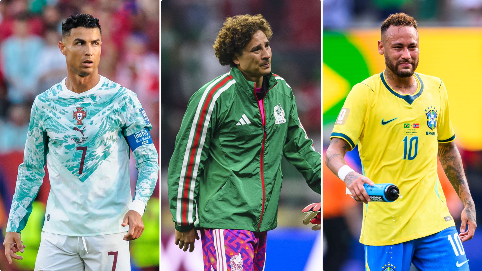 Cristiano Ronaldo, Memo Ochoa y Neymar Jr. confirman que se retiran del Mundial