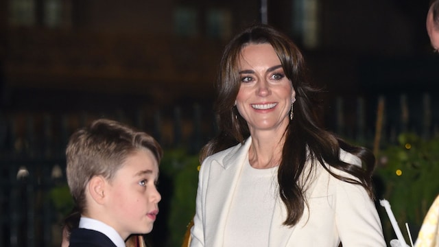 Kate Middleton y el príncipe George en el concierto de villancicos de la princesa de Gales de 2023