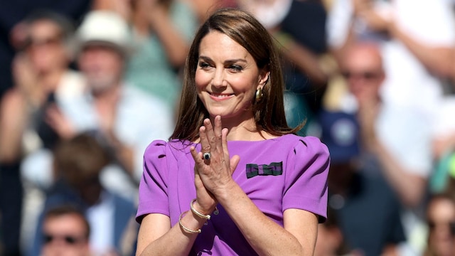 Kate Middleton Wimbledon vestido morado