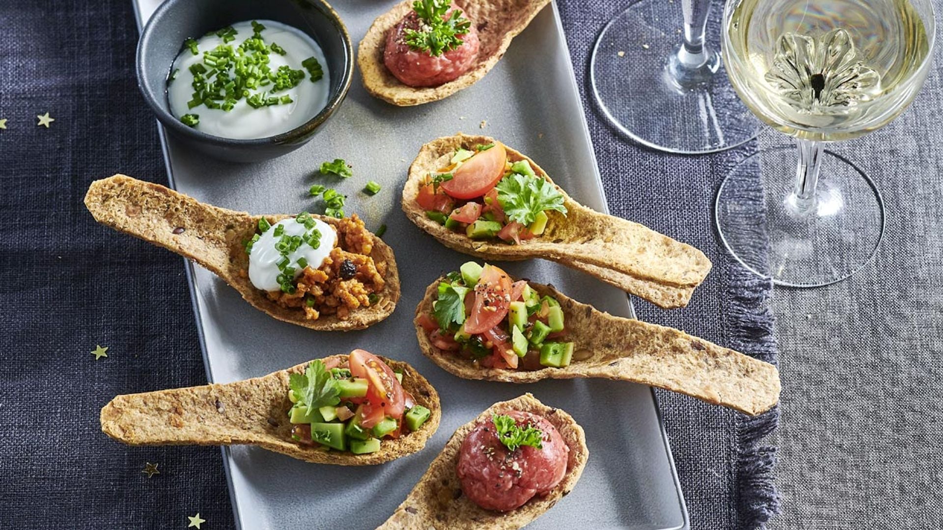Cucharitas de pan de pipas