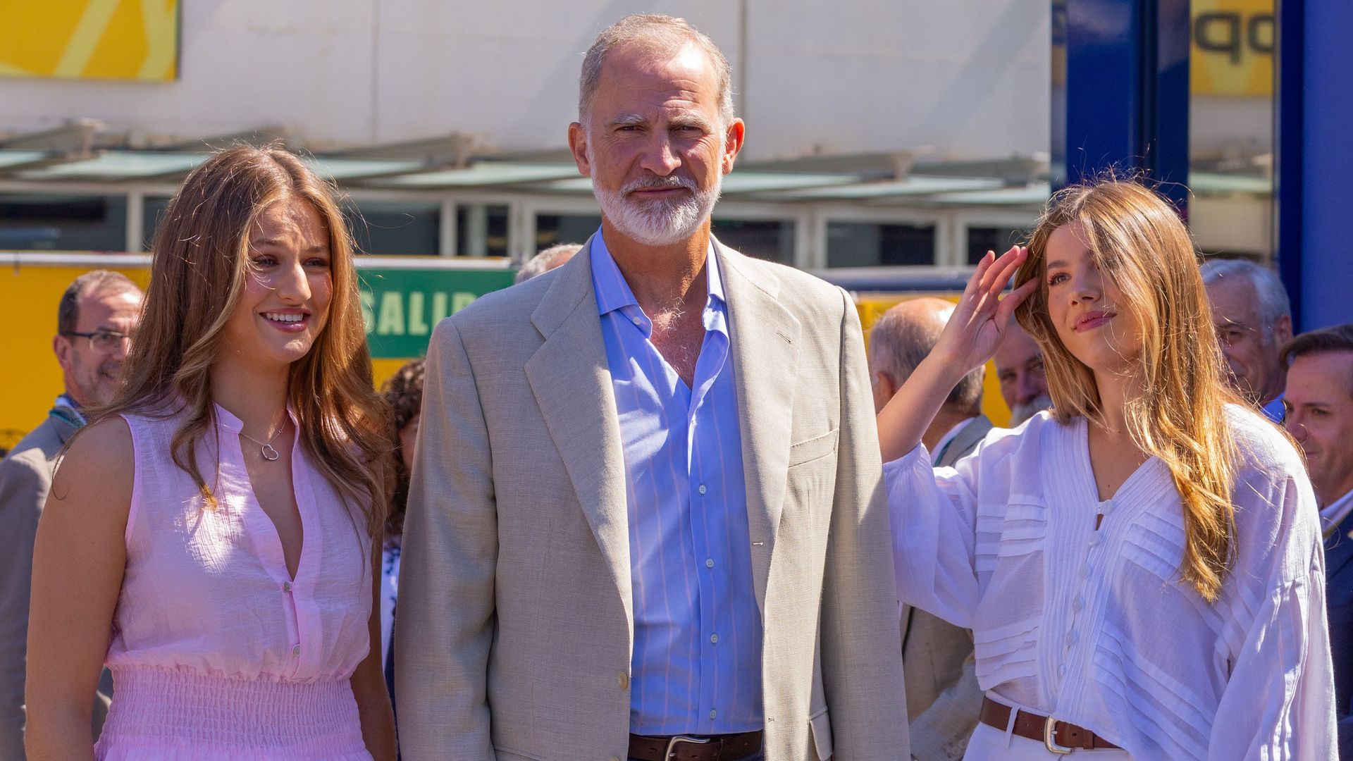 La princesa Leonor, el rey Felipe y la infanta Sofía en la Fórmula 1 de Madrid, 2026