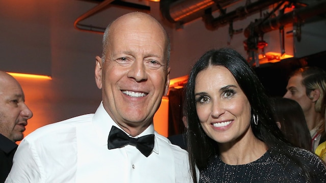 Bruce Willis y Demi Moore  en un after party en 2018
