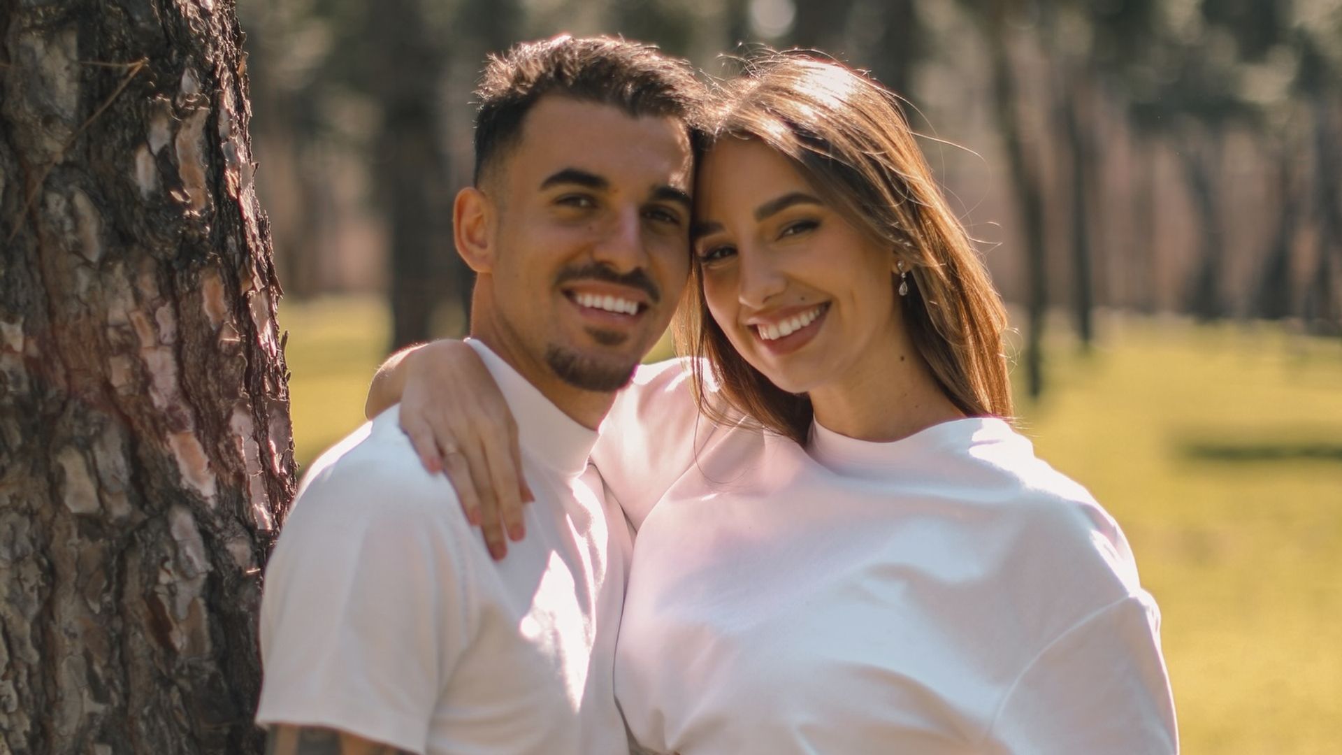 Dani Ceballos y Luna Serrat, antes de convertirse en padres