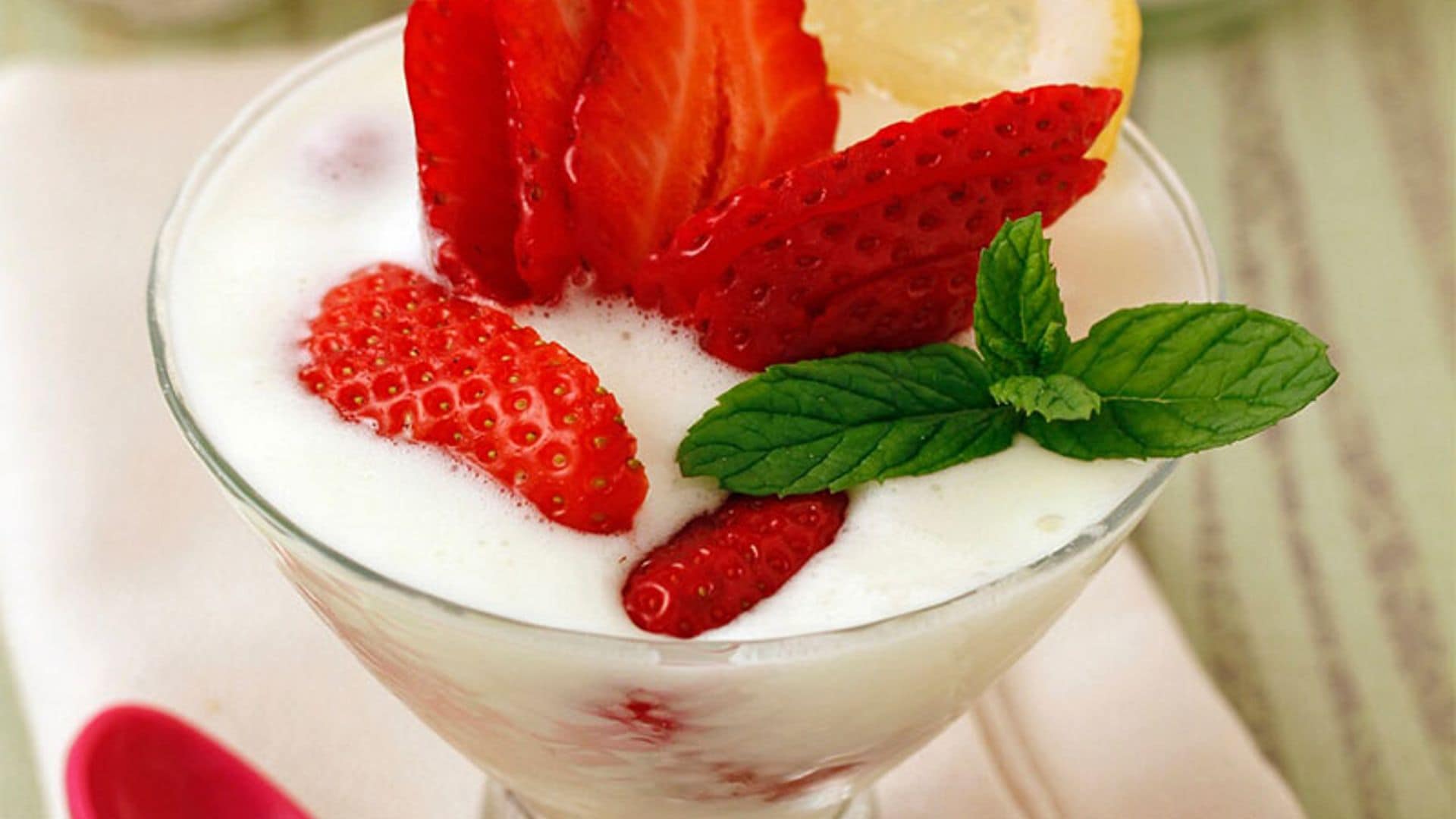 'Mousse' de yogur y limón