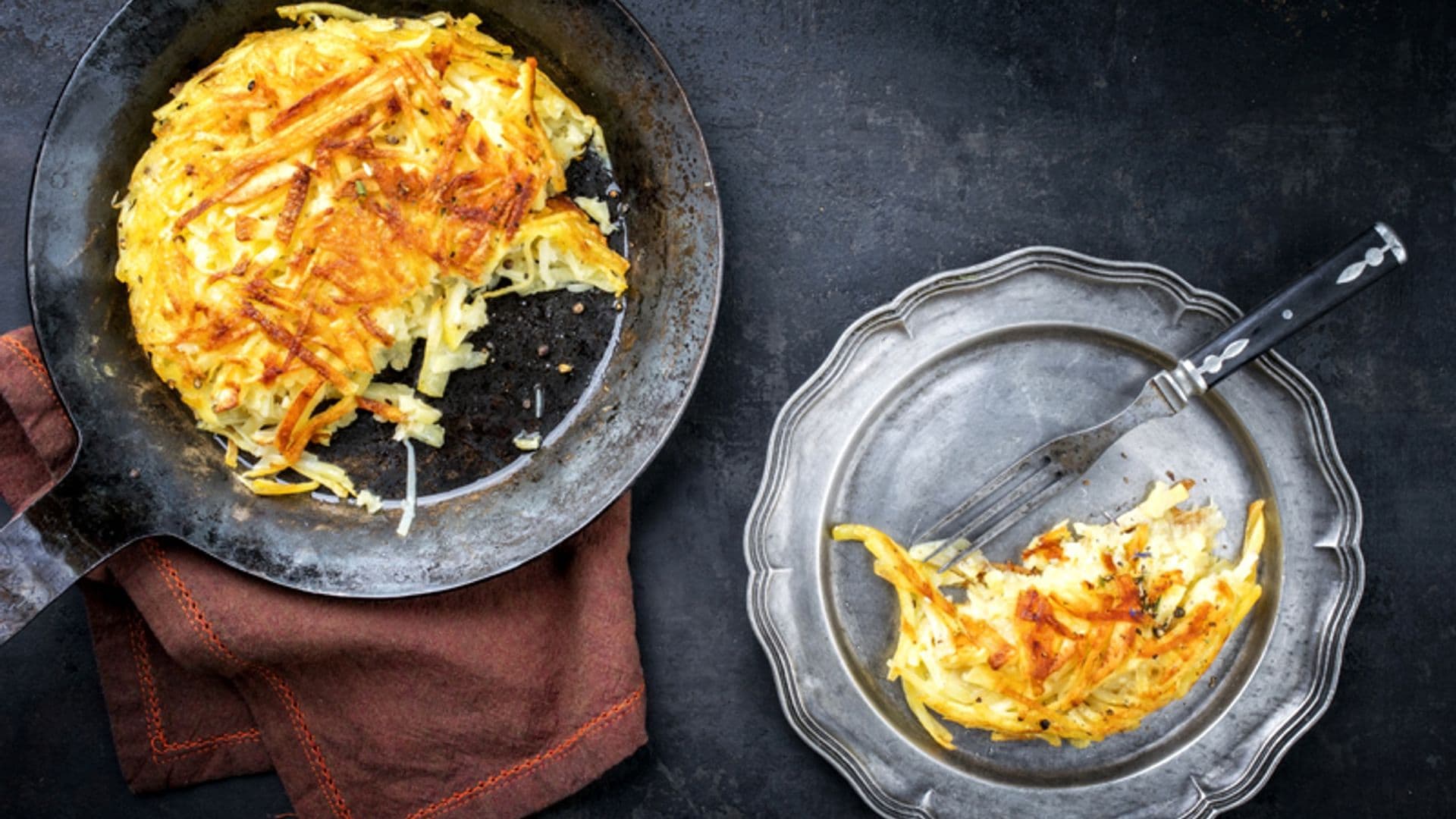 Rosti de patatas al estilo suizo