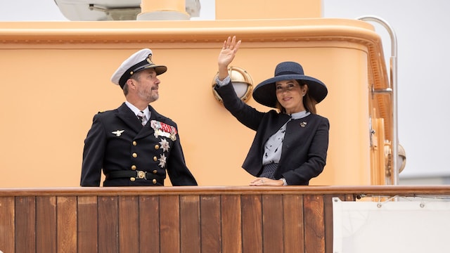 Federico y Mary de Dinamarca durante su visita a Vejle