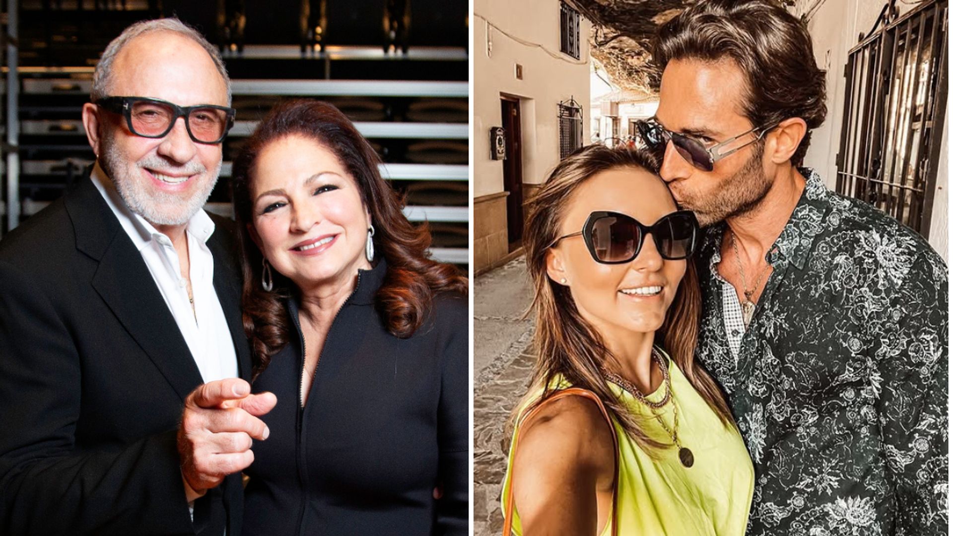 Emilio Estefan y Gloria Estefan/ Angelique Boyer y Sebastián Rulli