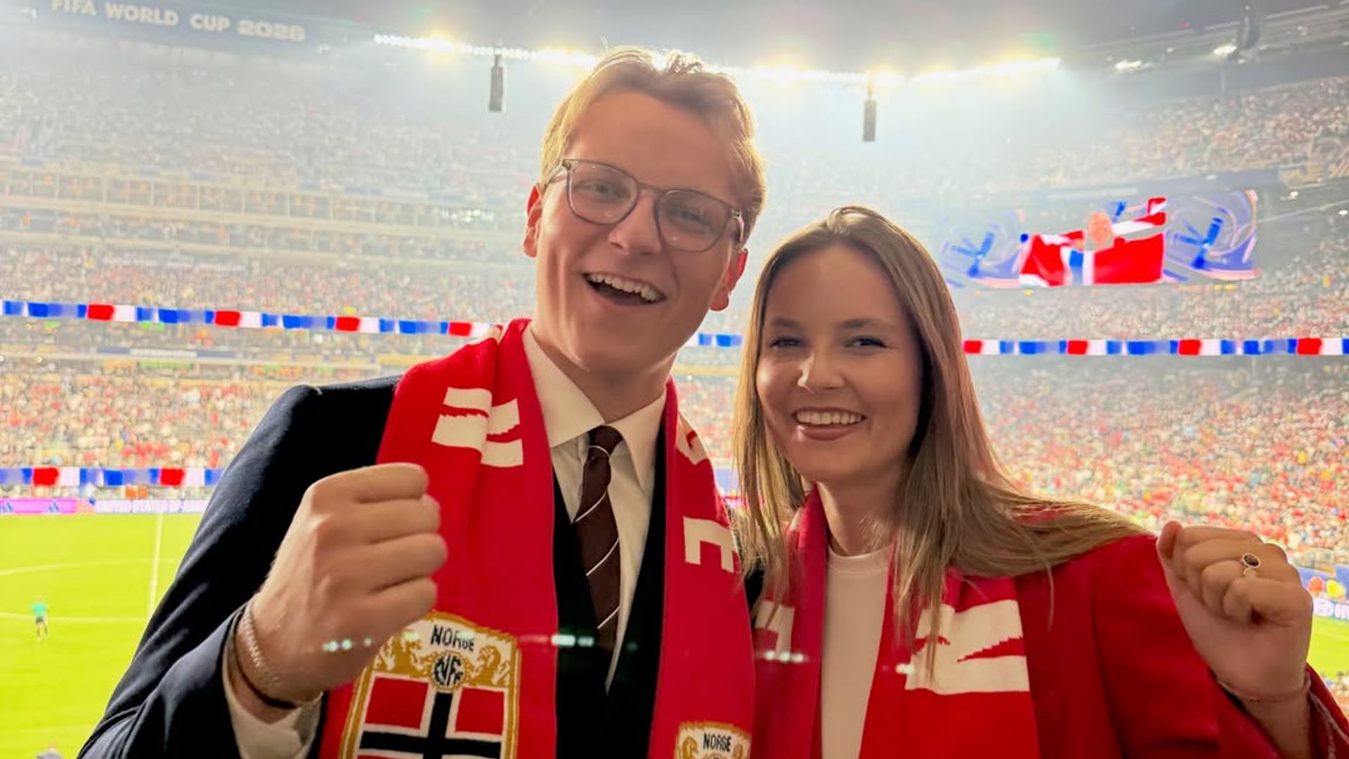 La gran alegría de Ingrid y Sverre de Noruega en el Mundial tras el delicado trasplante de su madre