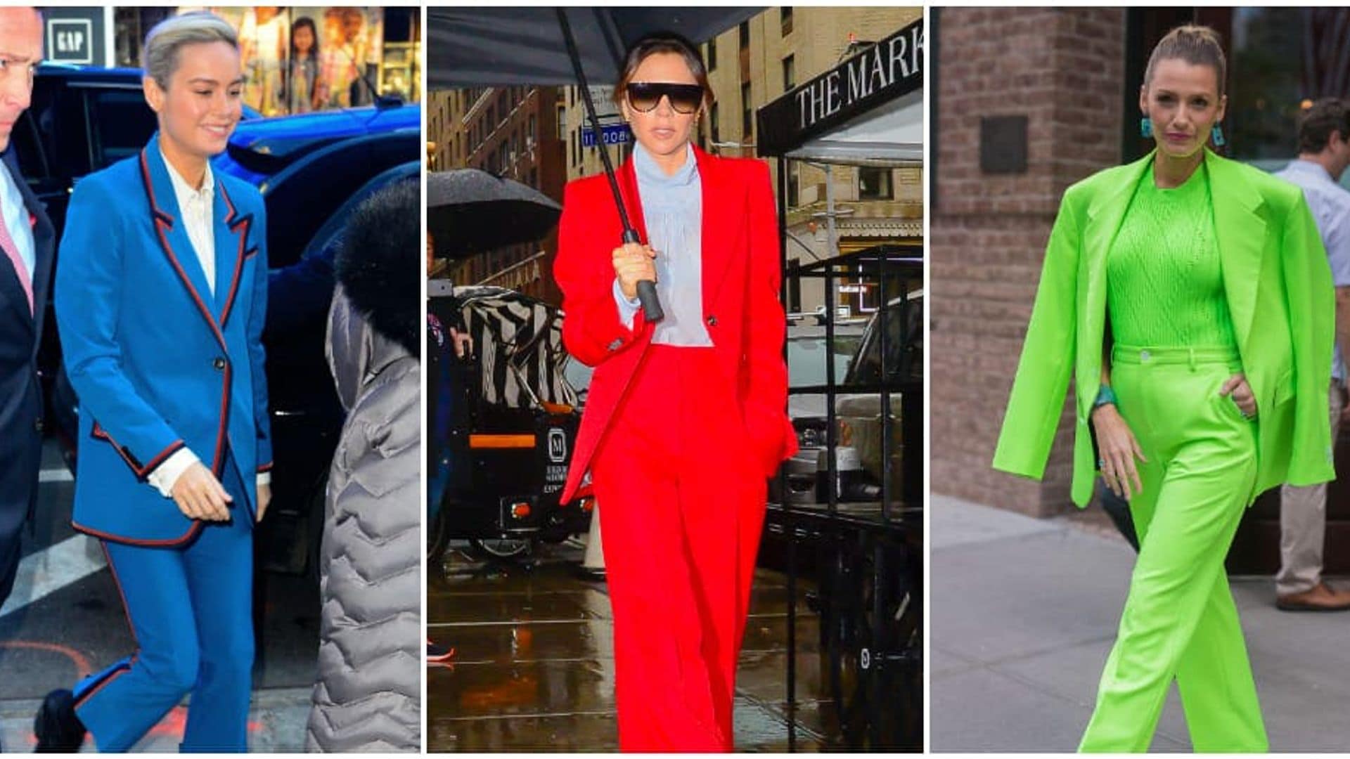 'So Bright'! Las 'celebs' adoran los trajes en colores vivos