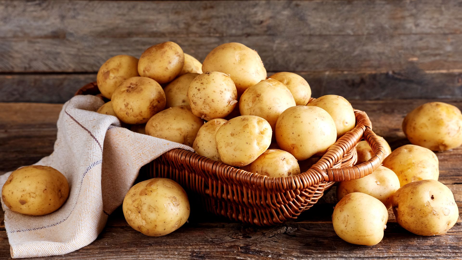 Cesta de patatas. 