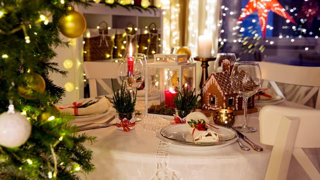 mesa navidad vestir