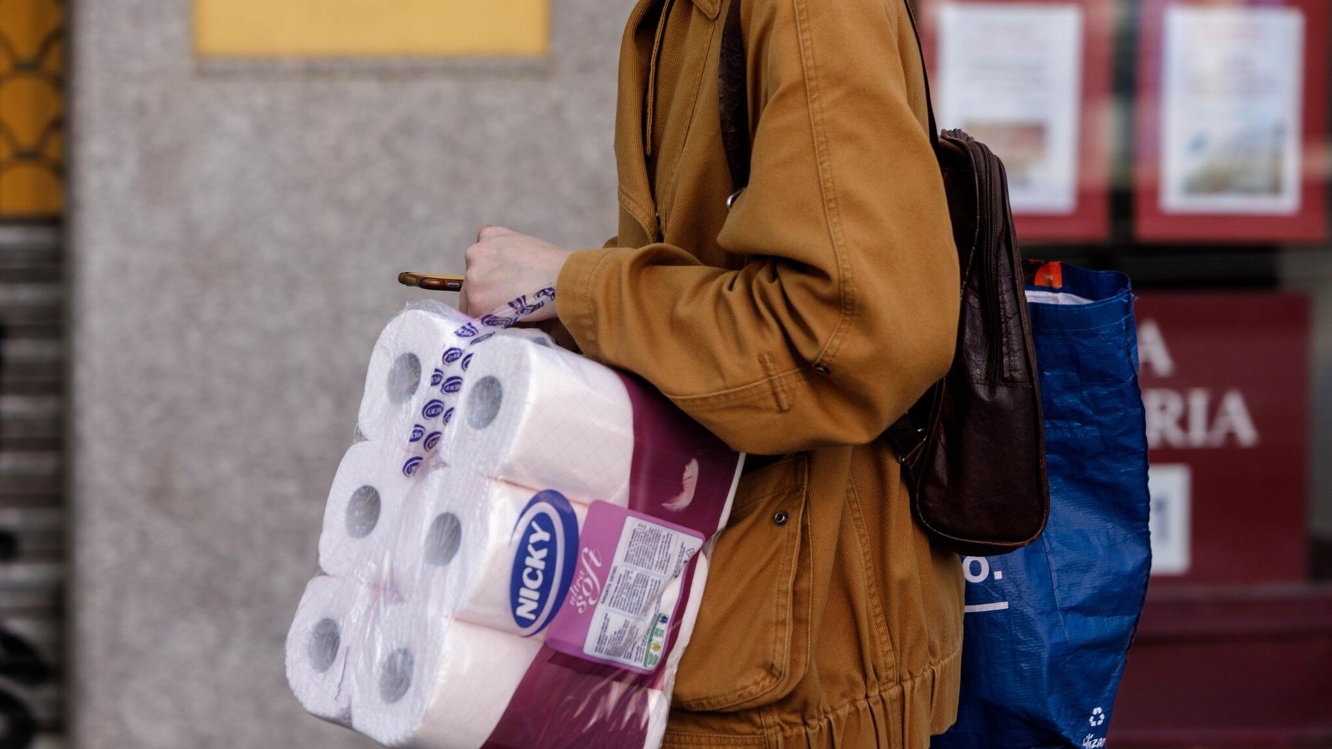 coronavirus compras de papel higi nico