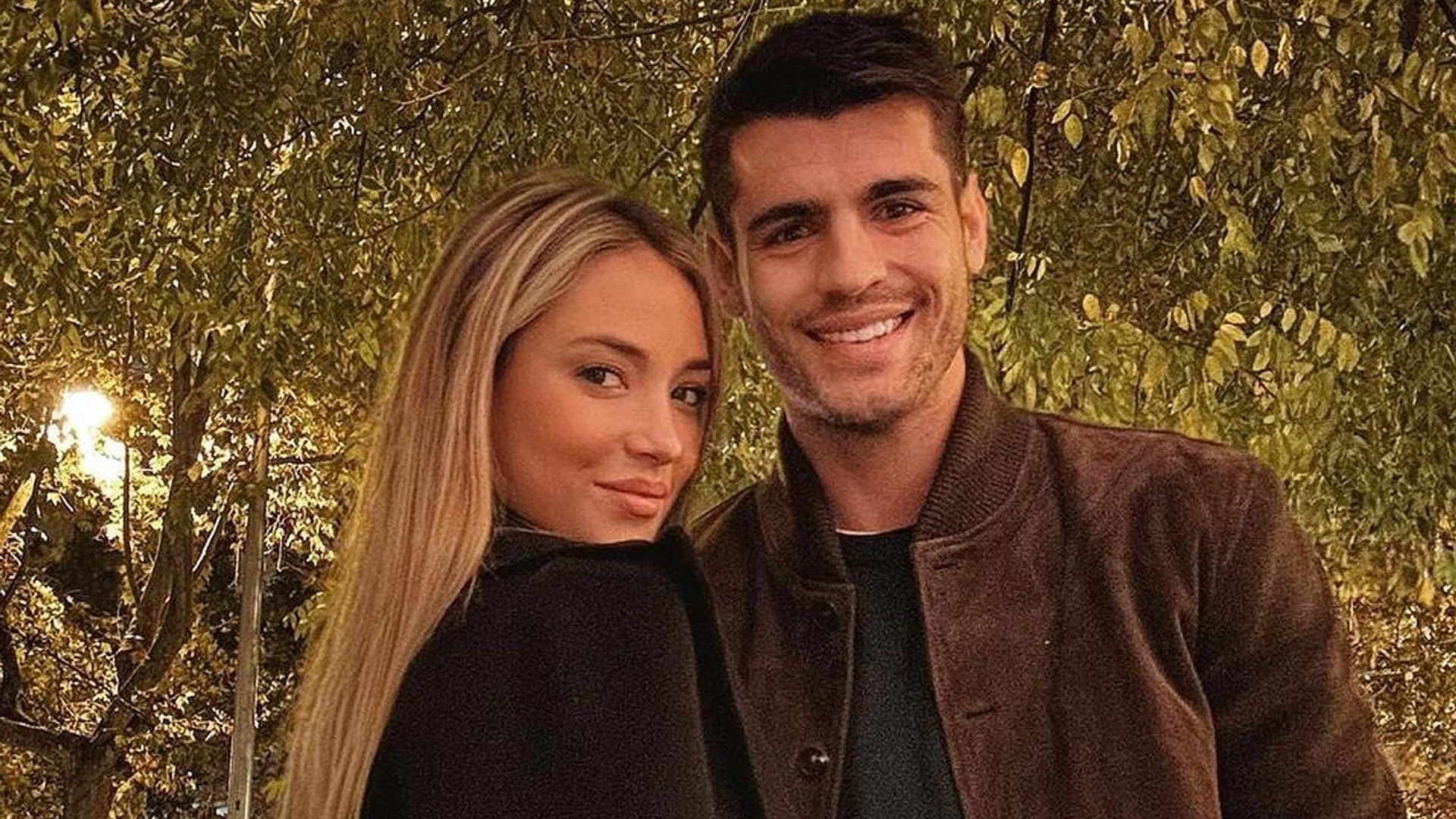 Alice Campello y sus hijos se despiden de Álvaro Morata, de camino al Mundial y esperando su cuarto bebé