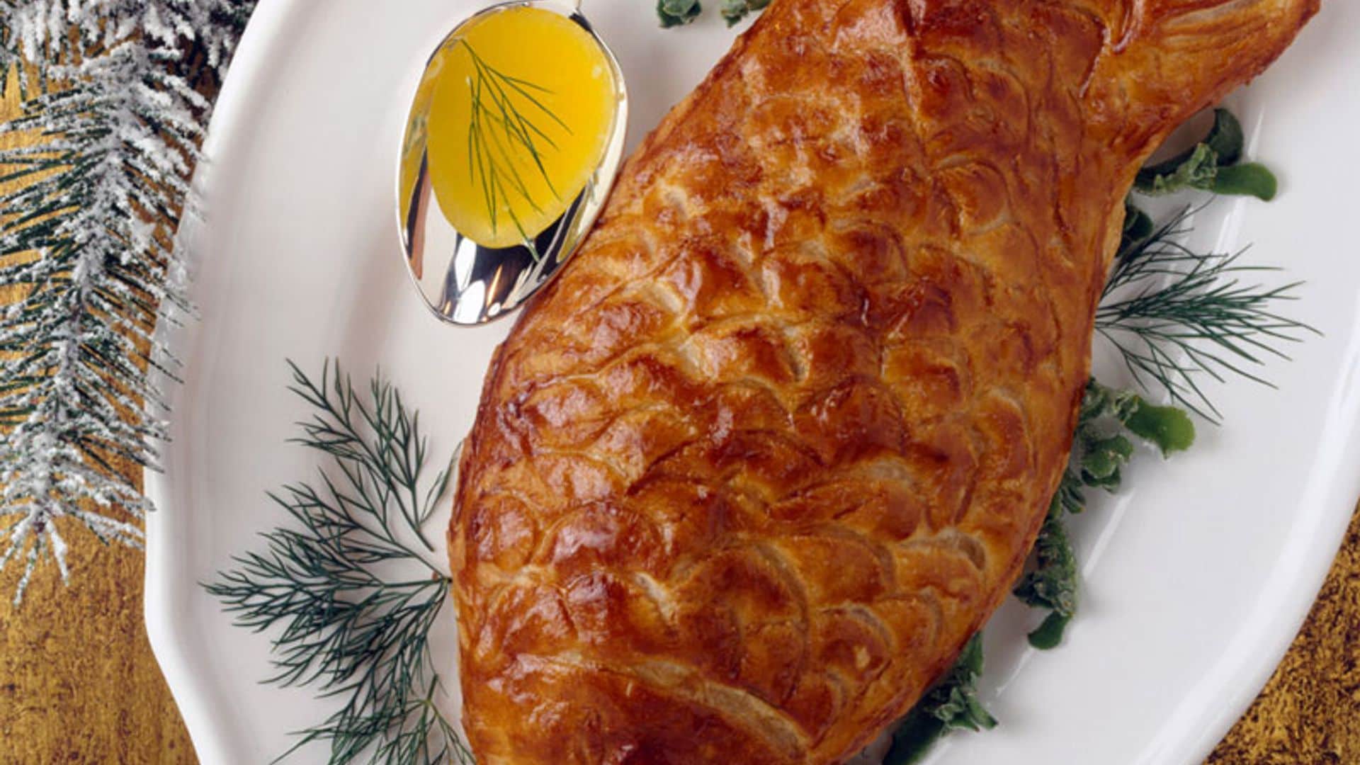 'Koulibiac' de salmón