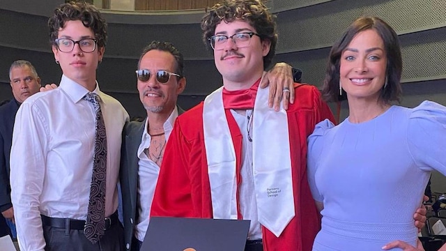 marc anthony y dayanara torres en la graduaci n de su hijo