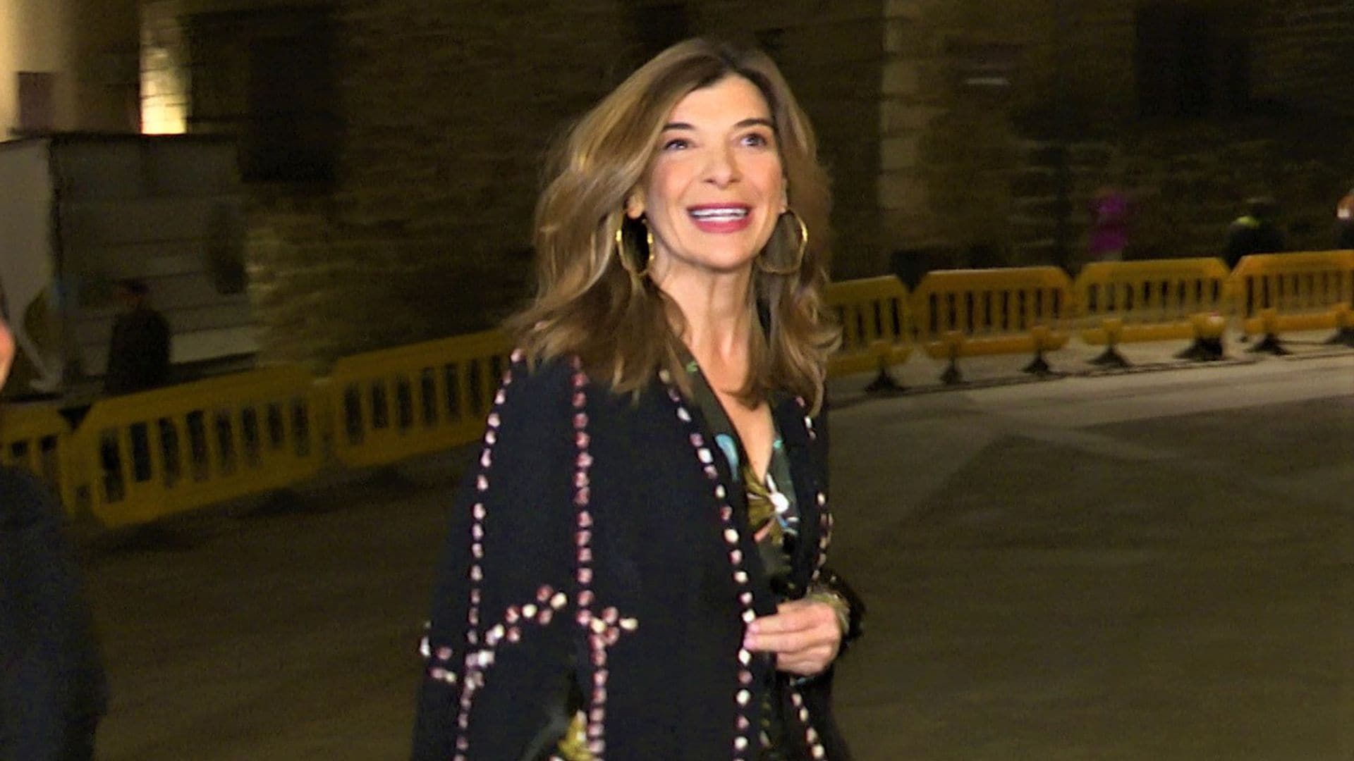 Xandra Falcó confiesa estar muy nostálgica al llegar al palacio donde se casó con Jaime Carvajal de Hoyos