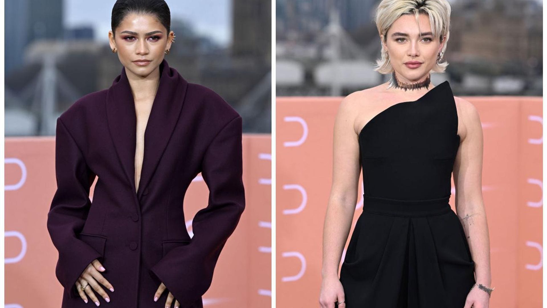 Zendaya y Florence Pugh conquistan Londres con un ‘look’ más ‘grunge’