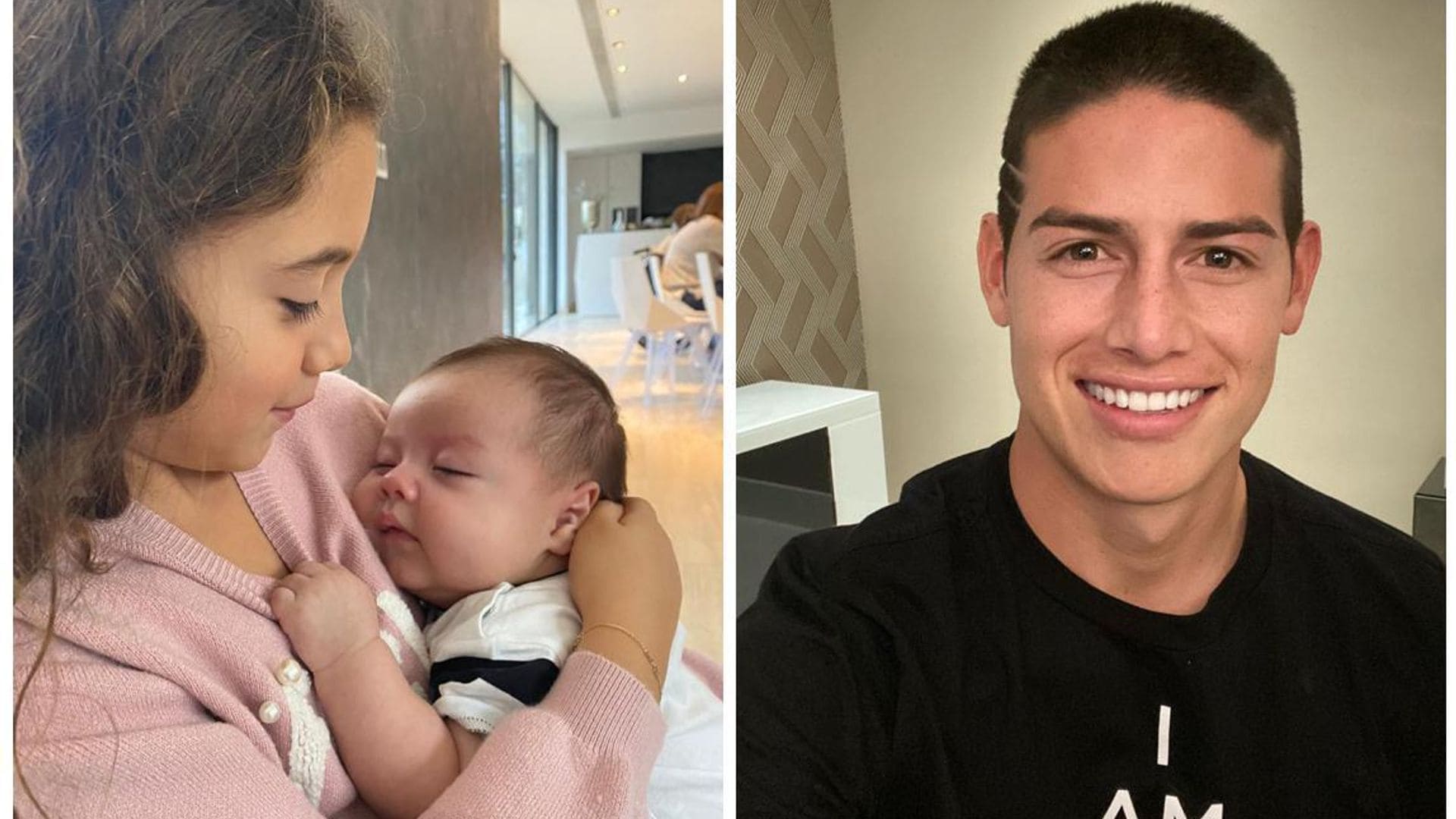 El increíble parecido de Samuel y Salomé, los hijos de James Rodríguez