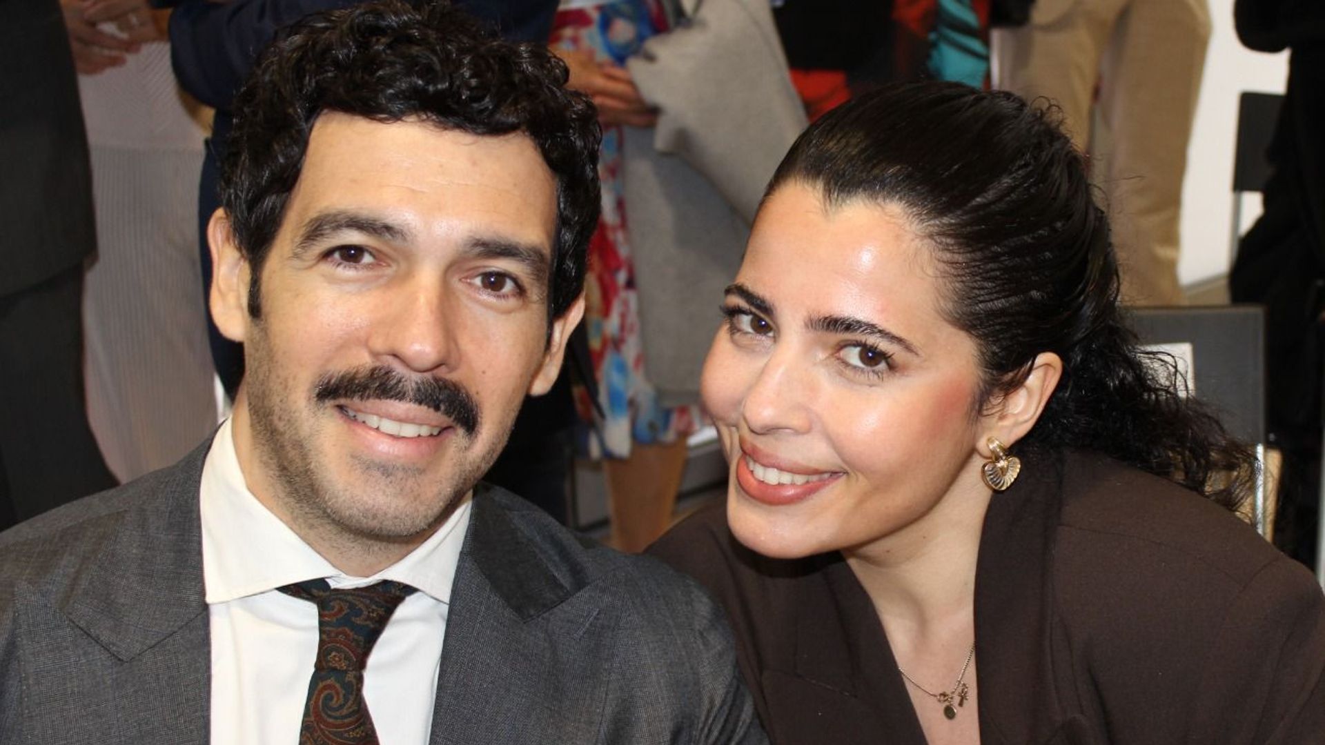 Marta García Obregón con su novio