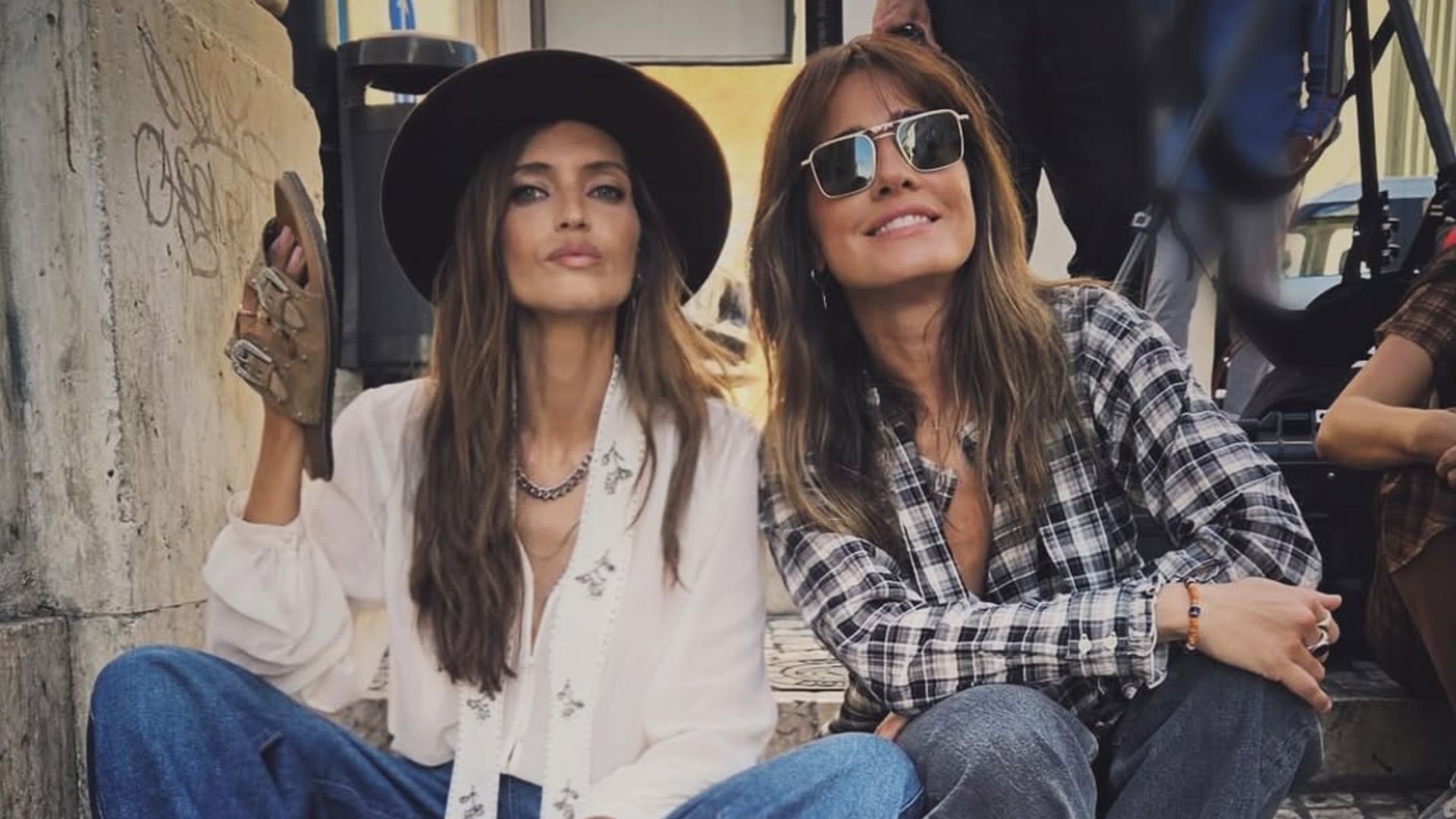 Sara Carbonero e Isabel Jiménez en Lisboa
