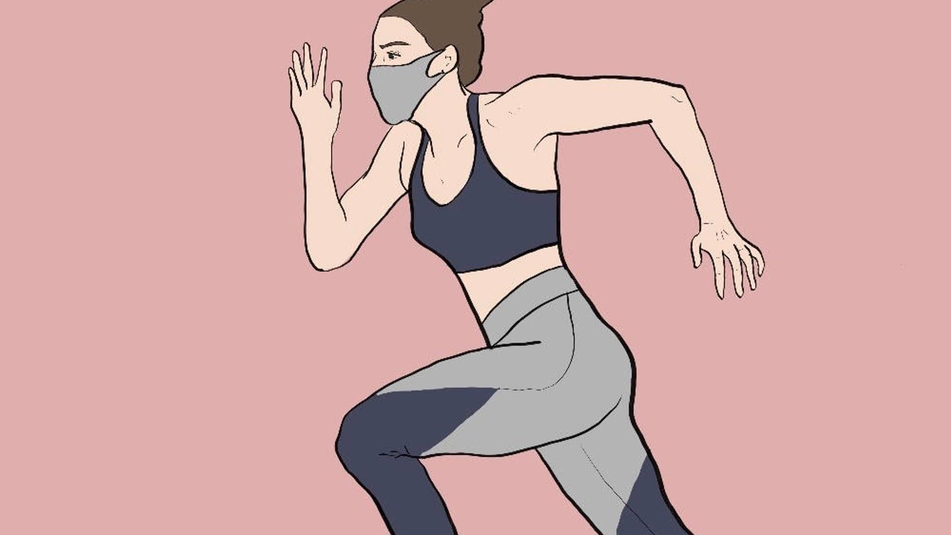 Mascarillas deportivas para hacer ejercicio en el gimnasio o al aire libre