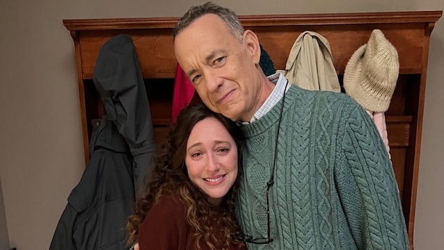 Mariana Treviño y Tom Hanks
