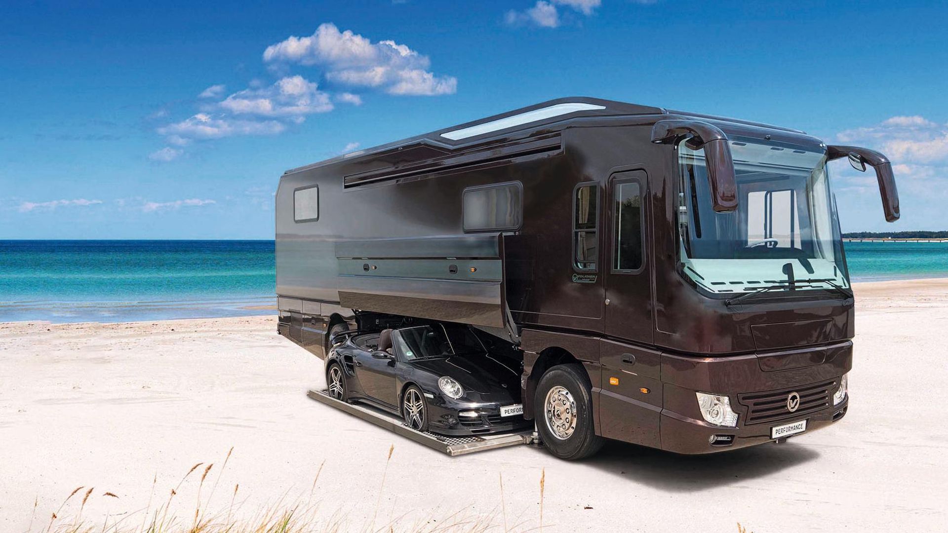 Lujo sobre ruedas para viajar, e incluso navegar, con la casa a cuestas