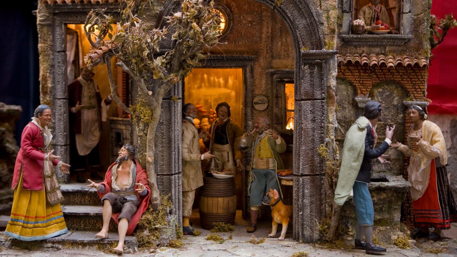 Via San Gregorio Armeno, Navidad, Nápoles, Italia