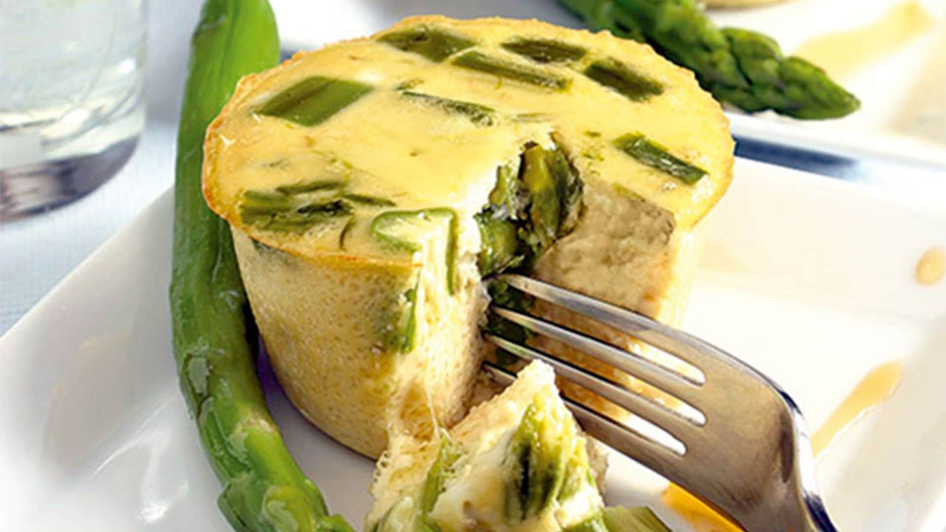 Flan de espárragos trigueros