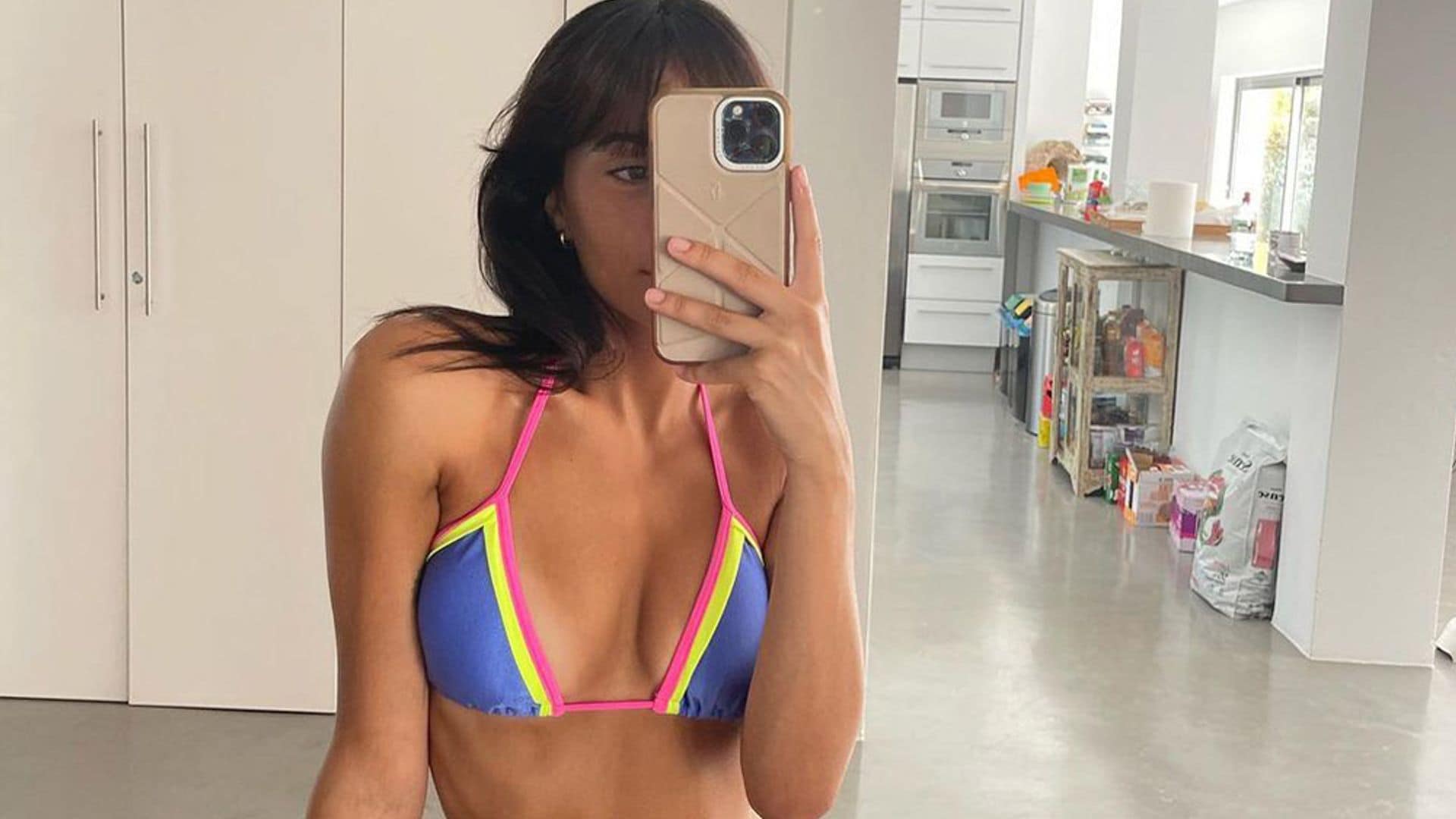 El bikini tricolor de Aitana que resalta el bronceado y otros diseños ideales para vacaciones