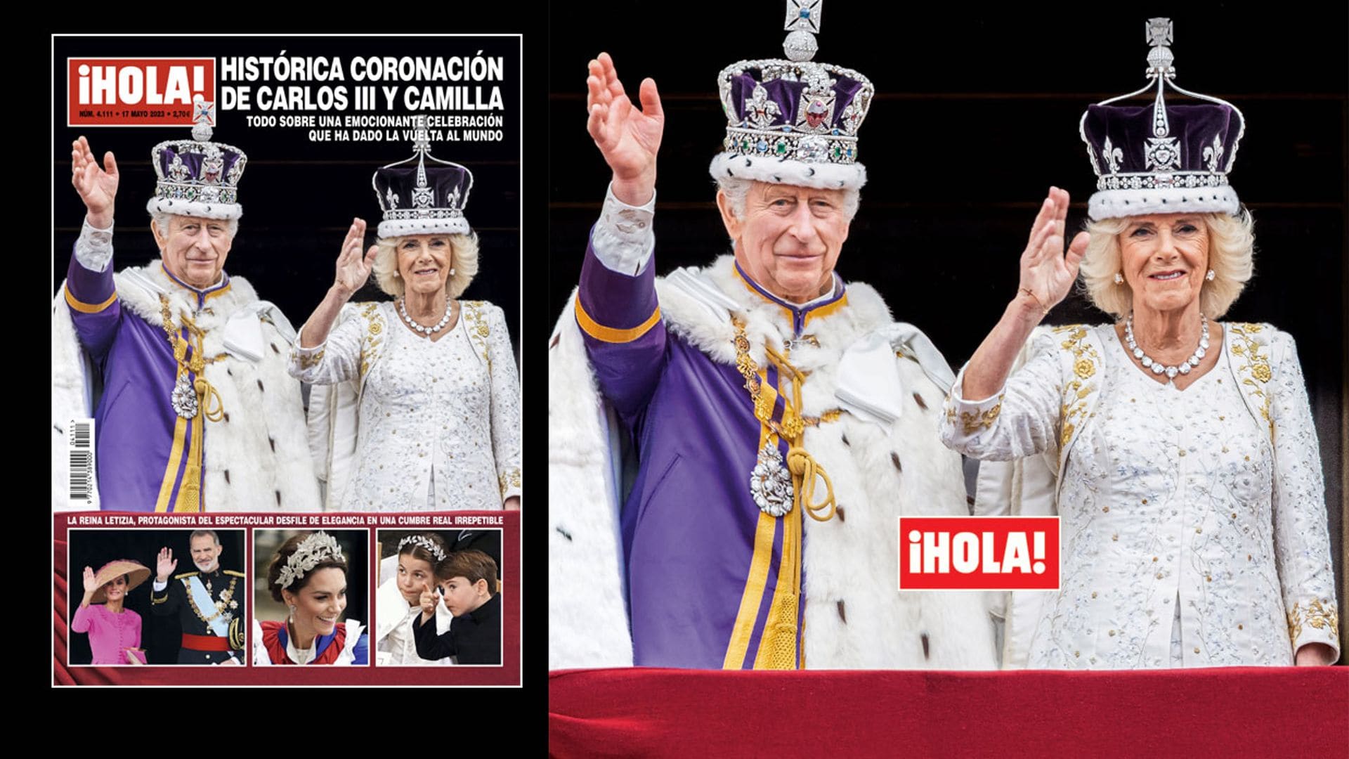 ¡HOLA! ya está a la venta con las mejores imágenes y todos los detalles de la coronación de Carlos III y Camilla