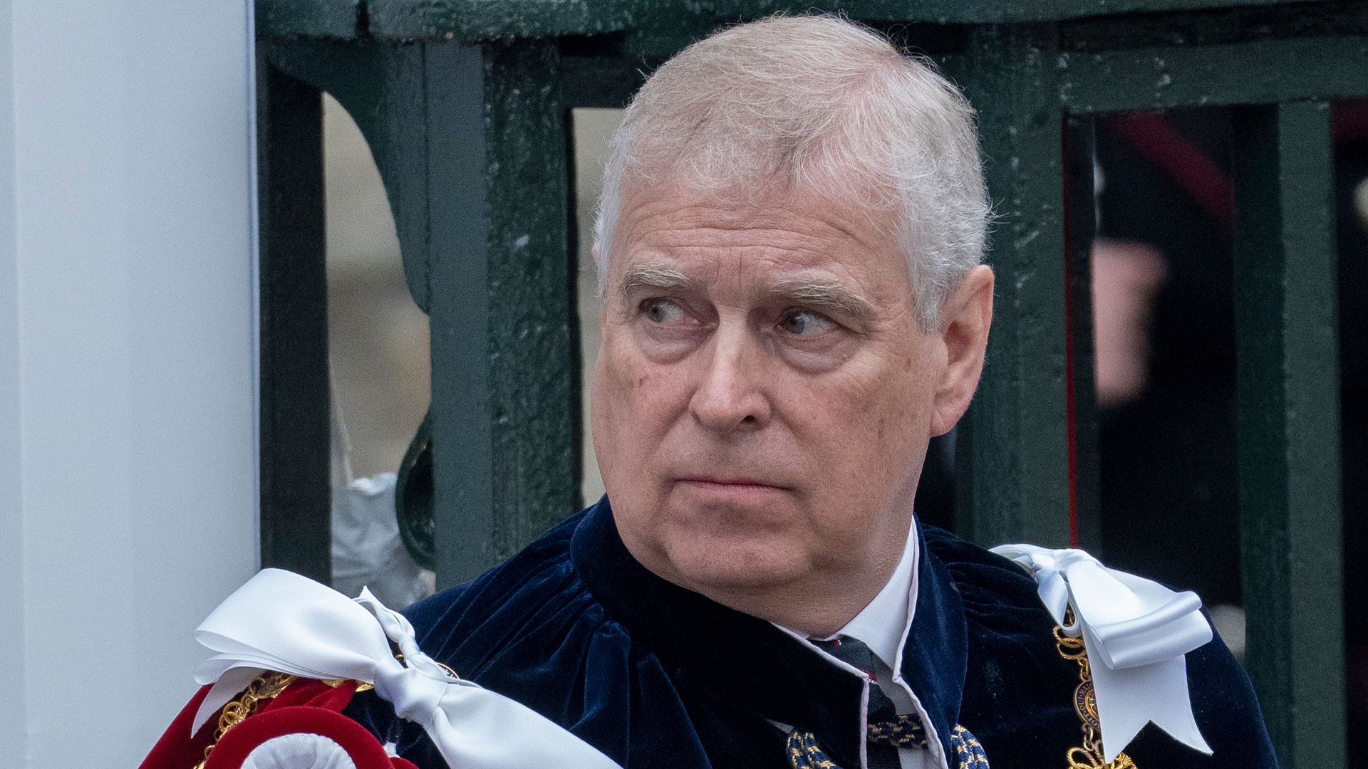 Prince Andrew, Duke of York at Westminster Abbey during the Coronation of King Charles III and Queen Camilla on May 6, 2023 in London, England. 