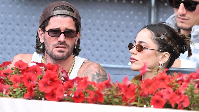 Tini Stoessel y Rodrigo de Paul en el Mutua Madrid Open, a 29 de abril de 2025, Madrid