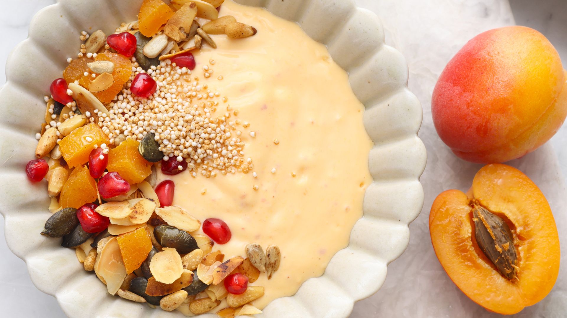Smoothie Bowl de albaricoque.