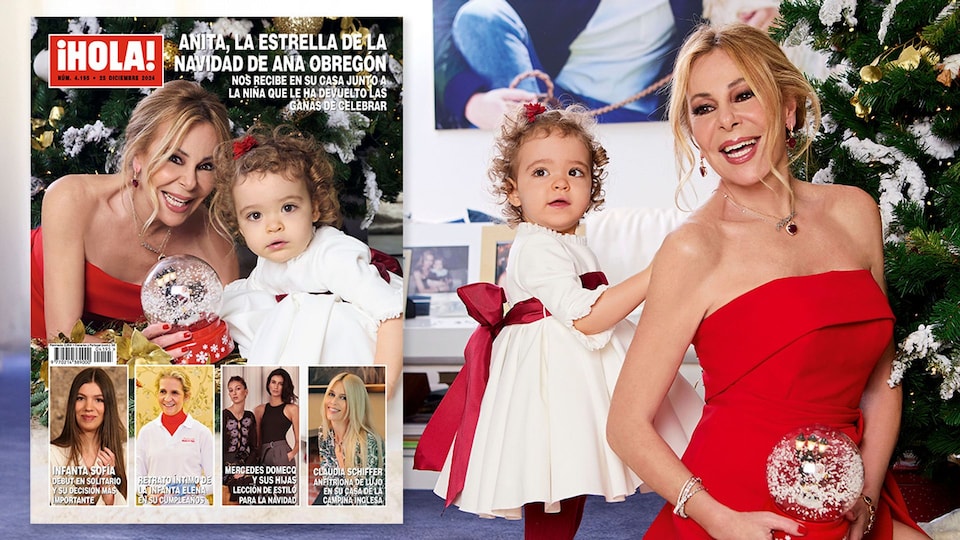 Ana Obregón nos recibe en su casa con Anita, la estrella de su Navidad