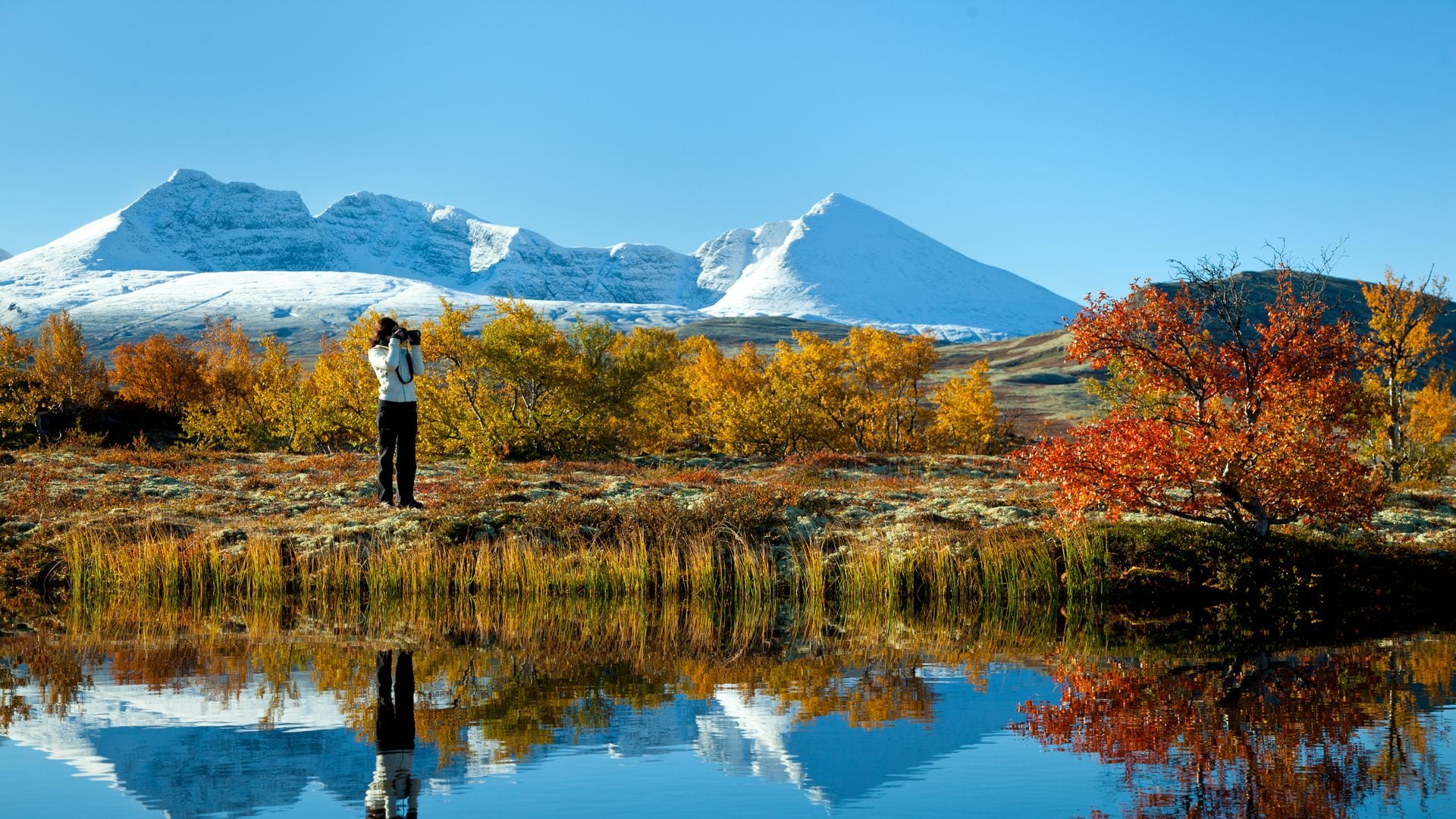 Parque Nacional Rondane, en Noruega, durante el otoño