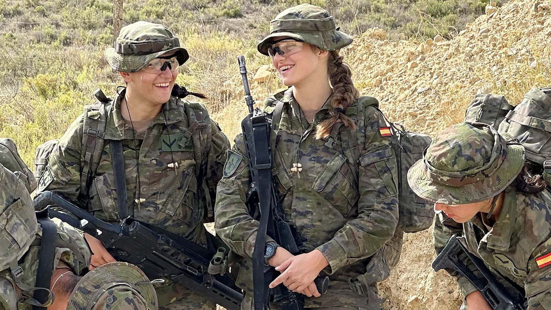 La curiosa trenza de la princesa Leonor y sus otros peinados en la Academia Militar