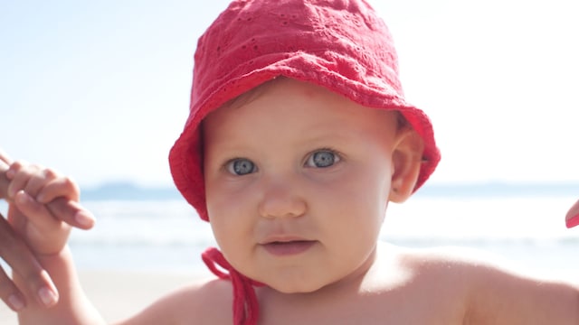 Bebé en la playa