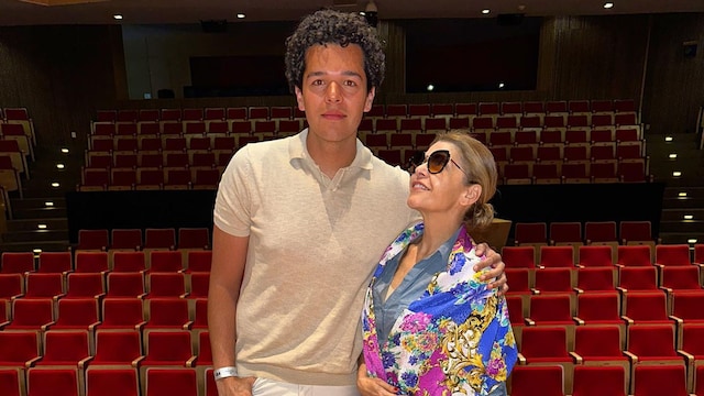Itatí Cantoral y su hijo Eduardo