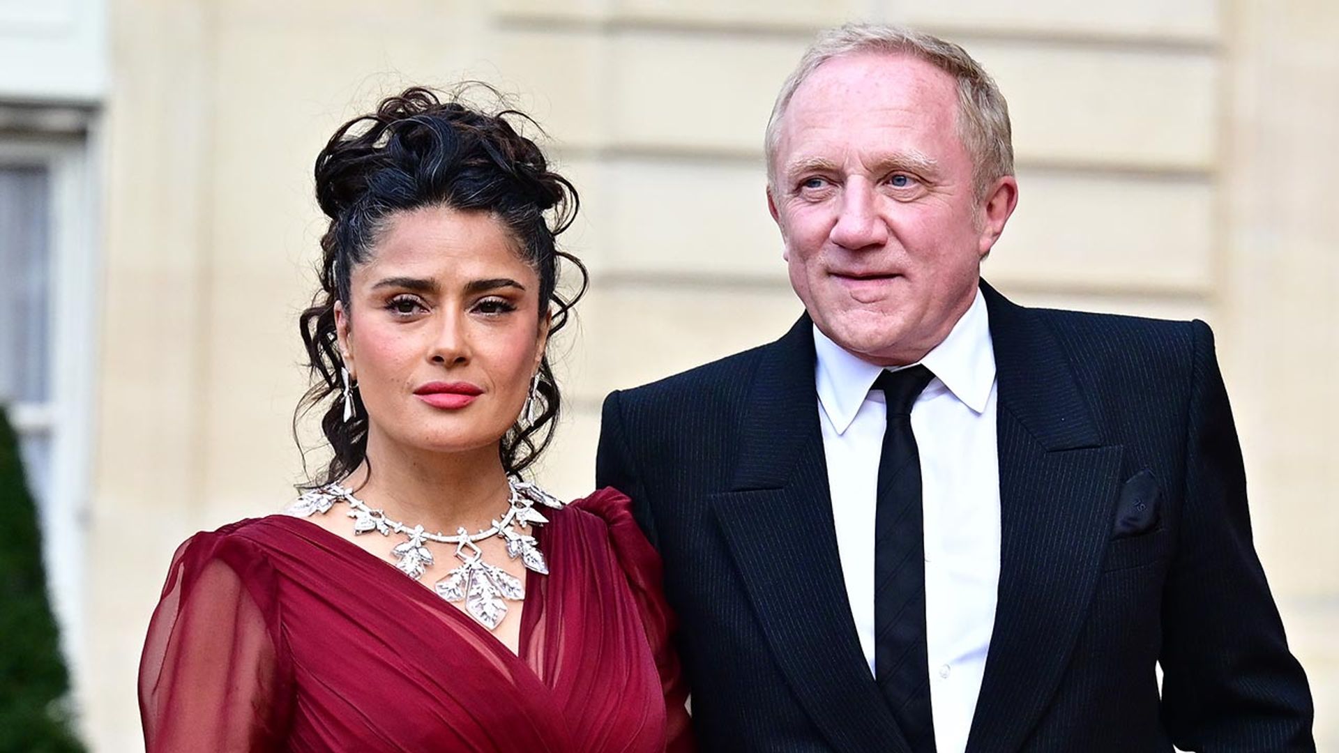 Salma Hayek y  Francois-Henri Pinault, invitados de lujo de los Macron en el Elíseo