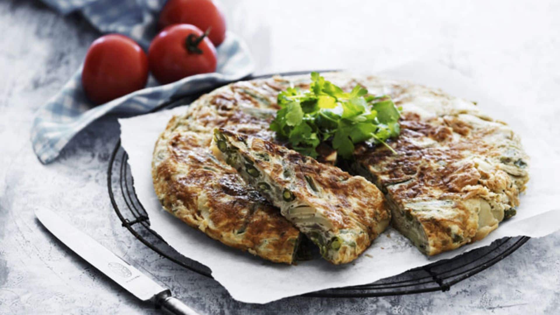 Tortilla italiana de judías verdes ('frittata')
