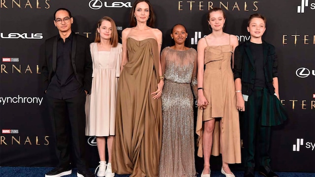 angelina brad hijos getty