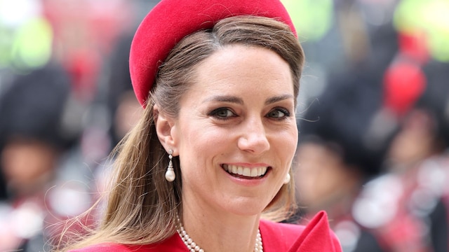 Catherine, Princess of Wales attends the annual Commonwealth Day Service of Celebration at Westminster Abbey on March 10, 2025 in London, England