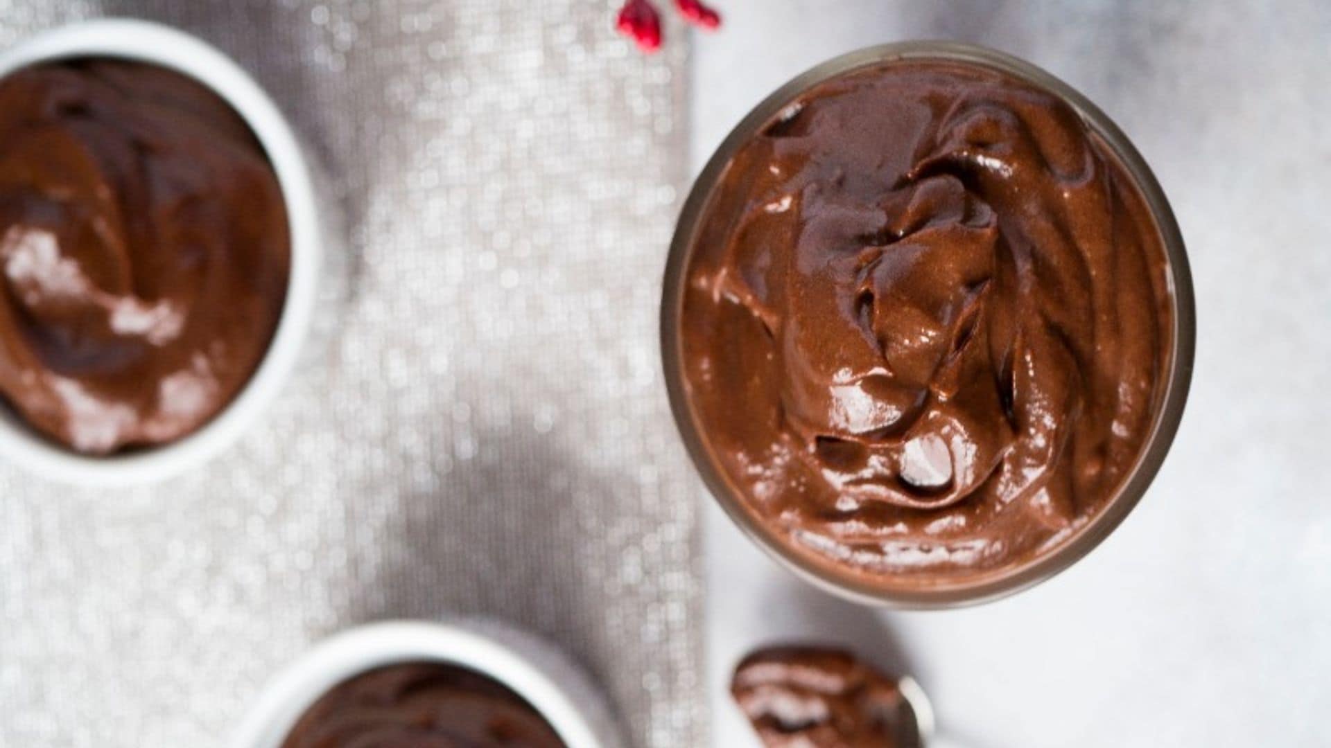 Crema fría de chocolate