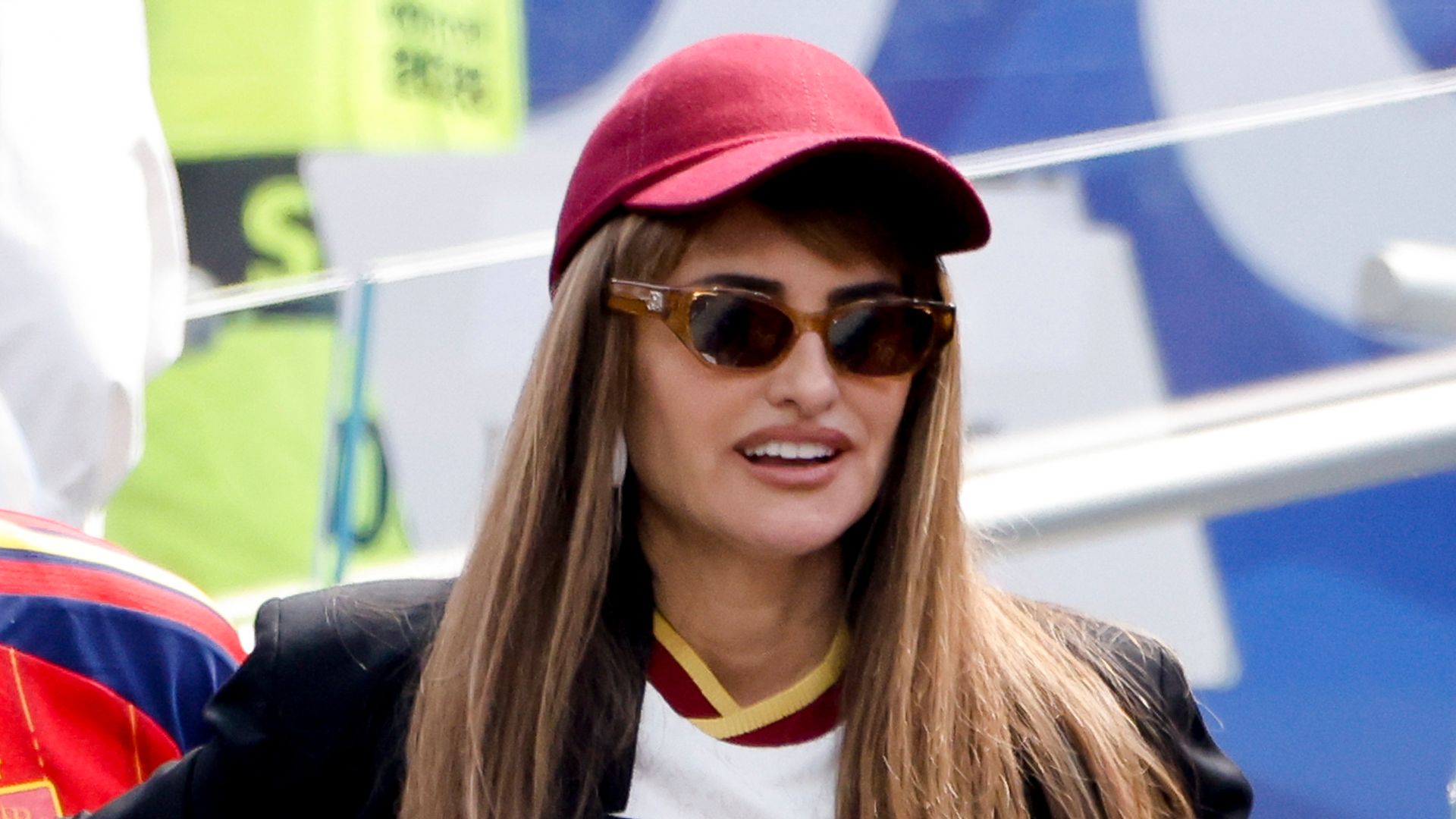 Penélope Cruz en un partido de el Mundial