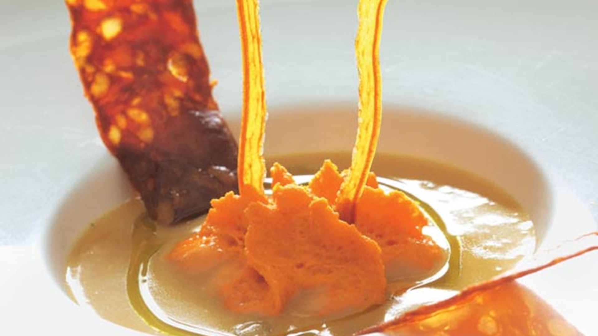 Crema, patatas, riojana, pimientos, chorizo, carnes
