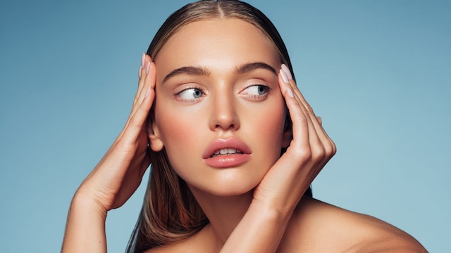 Portrait of a beautiful woman with natural make-up