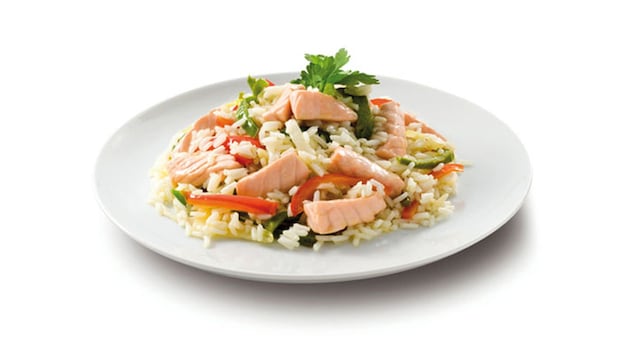 salteado de salmon 