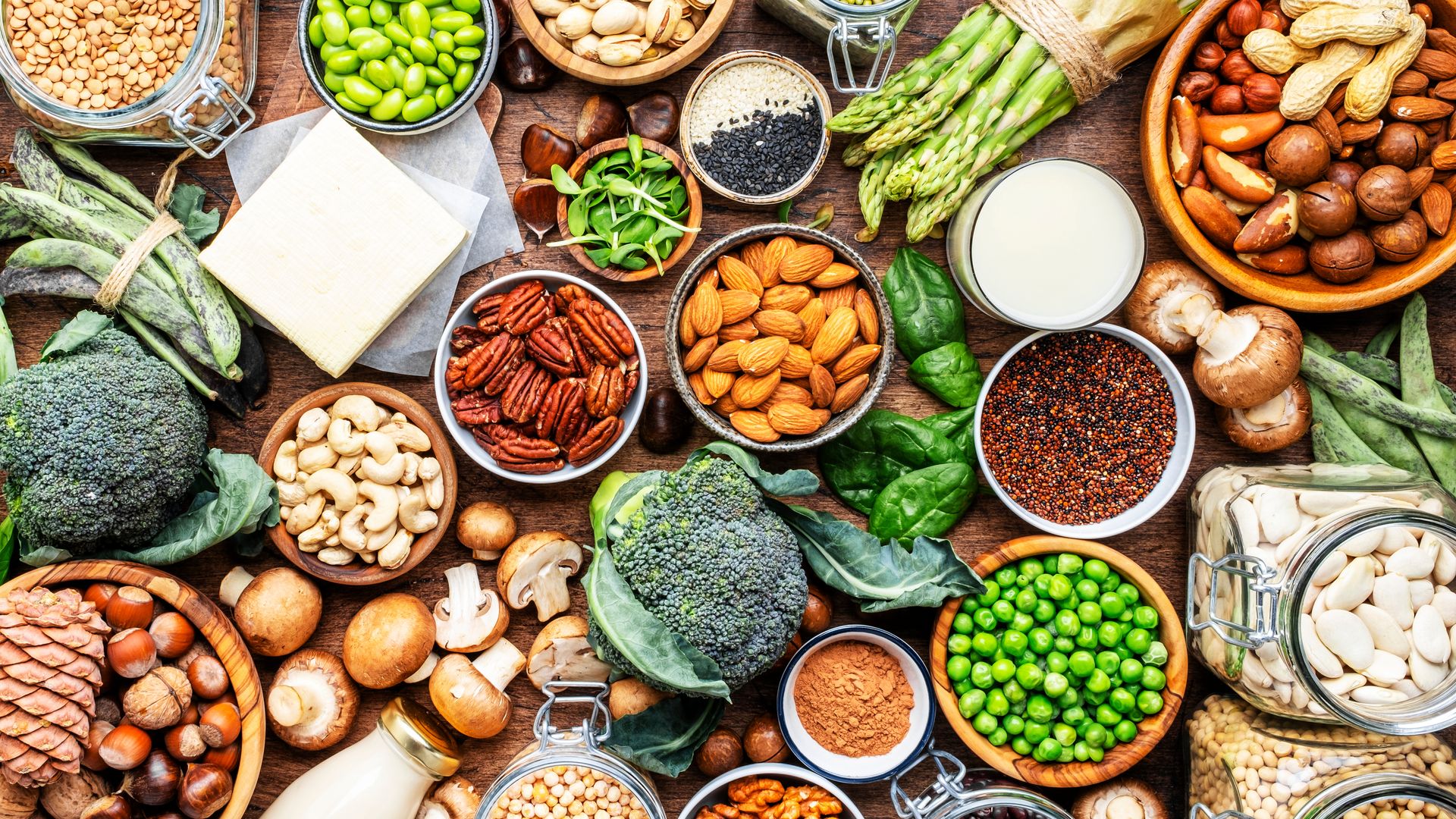 Alimentos de origen vegetal ricos en proteína