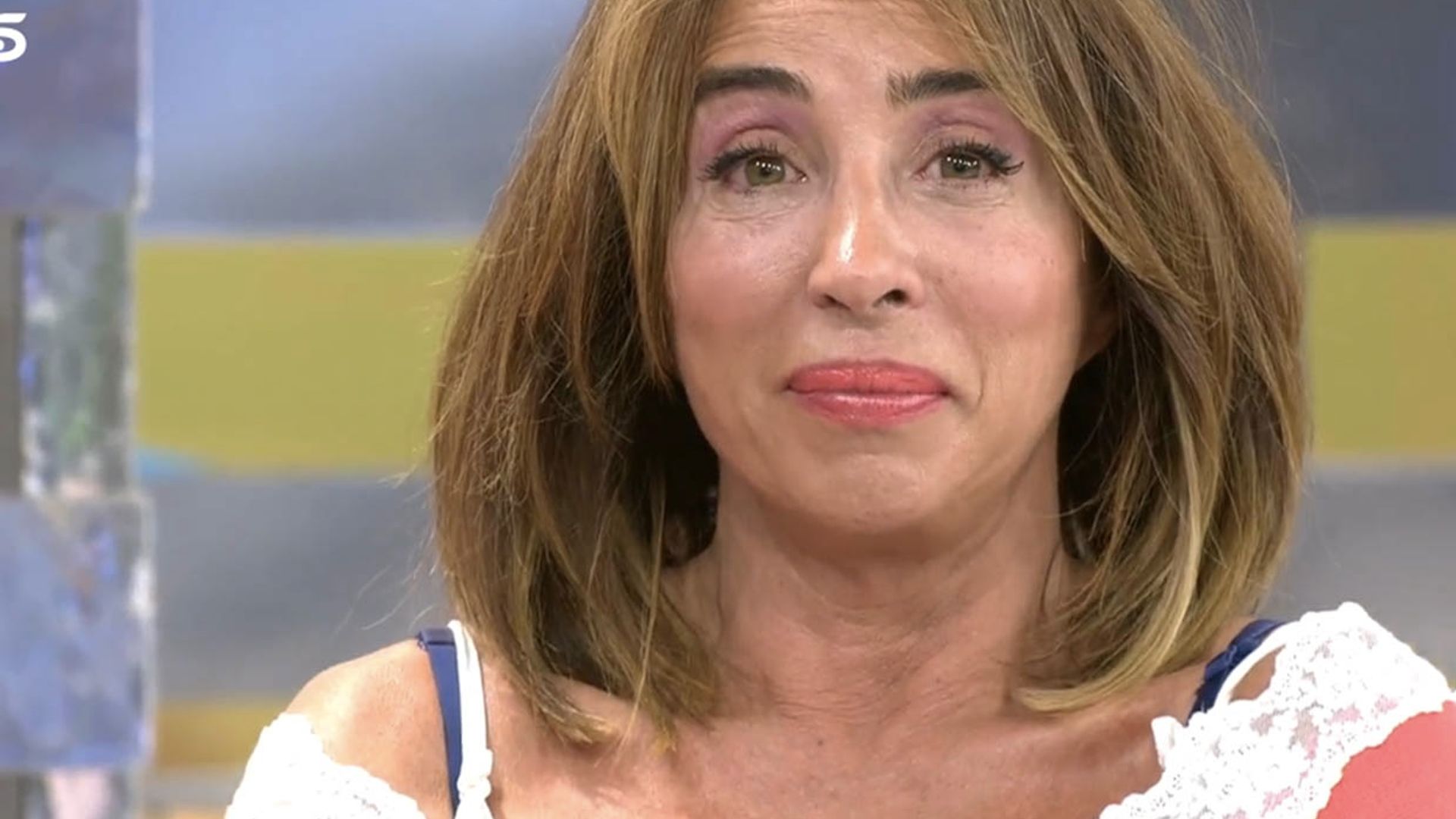María Patiño se rompe en directo al hablar de su familia
